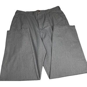 Riders Casuals by Lee Trousers Pants Womens Plus Size 24W Long, Gray Herringbone